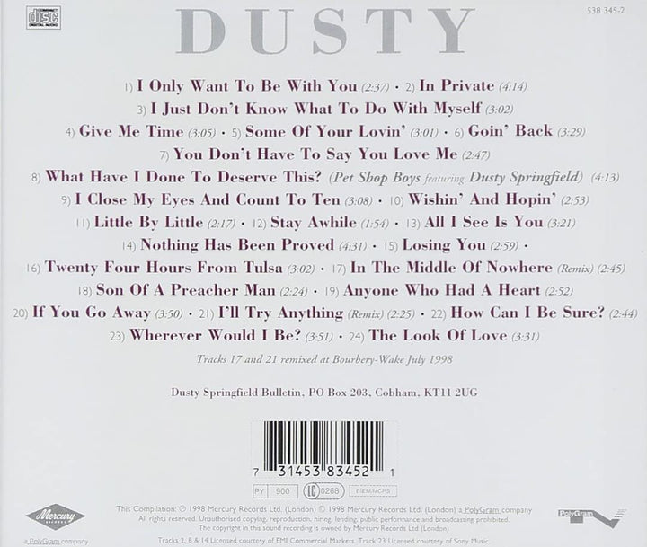 Dusty: Das Beste aus Dusty Springfield [Audio-CD]