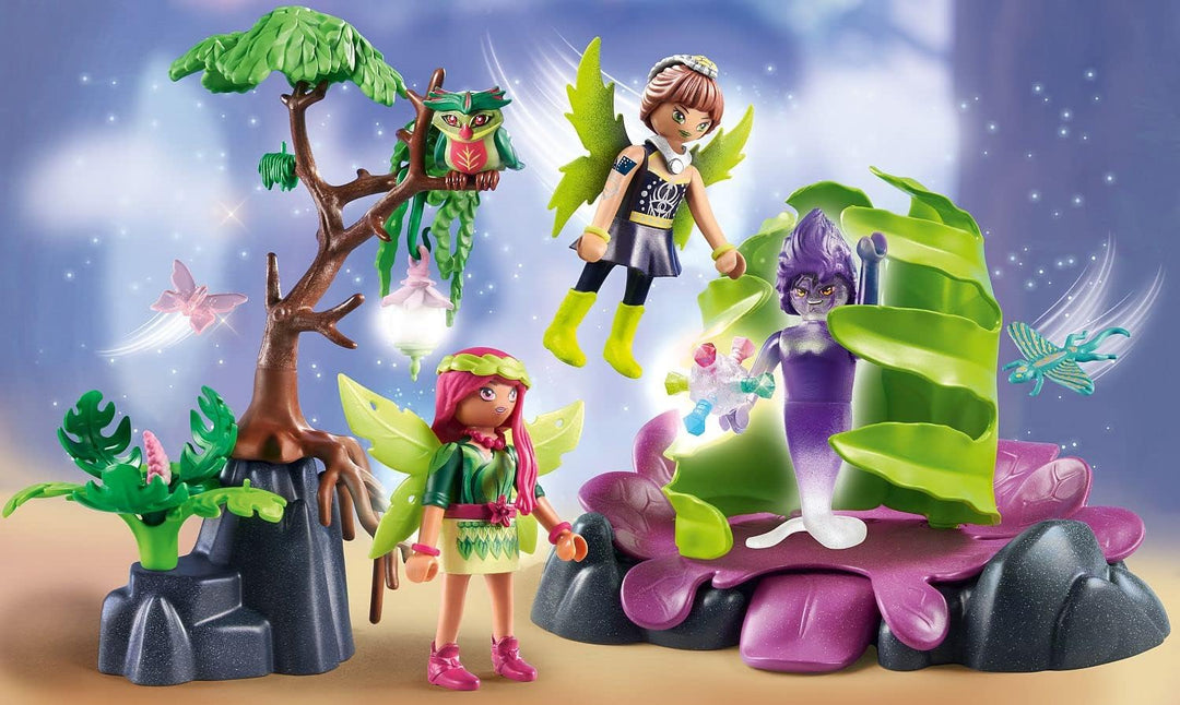 Playmobil 71215 Adventures of Ayuma Mystical Leaf Trap, Spielzeugspielset passend für