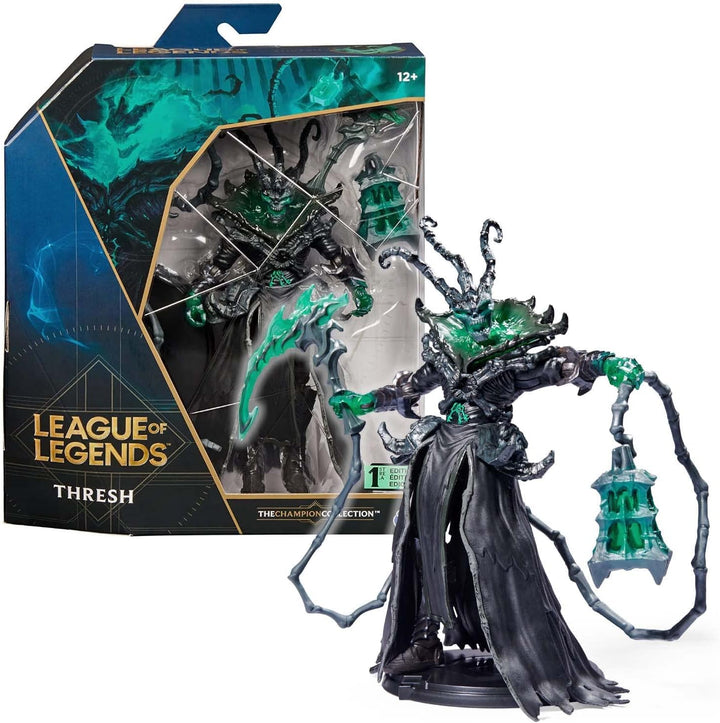 League of Legends, 15 cm große Thresh-Sammelfigur mit Premium-Details und 2 Zubehörteilen, The Champion Collection, Sammlerqualität, ab 12 Jahren