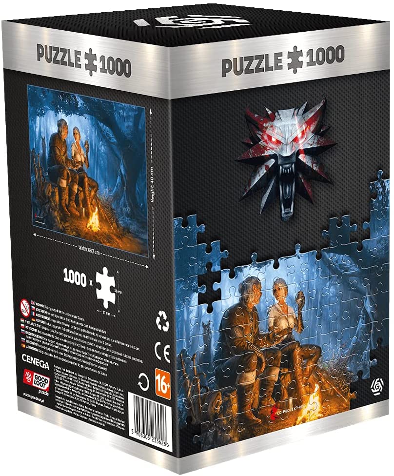 Good Loot The Witcher: Die Reise von Ciri – 1000 Teile Puzzle 68 cm x 48 cm | inklusive Poster und Tasche | Spielgrafiken für Erwachsene und Jugendliche