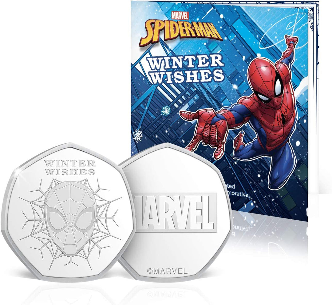 The Koin Club Marvel Spiderman Weihnachtskarten-Strumpffüller, Geschenke zum Sammeln