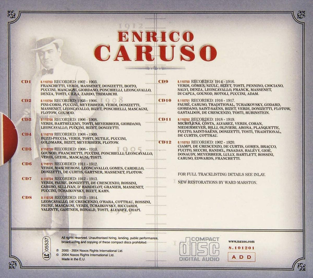 Enrico Caruso – Die kompletten Aufnahmen [Audio-CD]