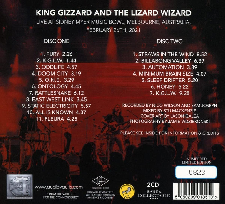 King Gizzard &amp; The Lizard Wizard – Live In Melbourne 2021 [Audio-CD]