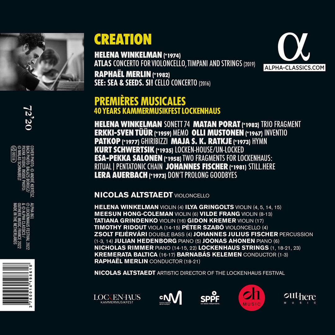 Nicolas Altstaedt - Creation [Audio CD]