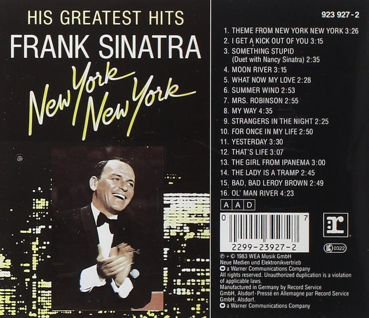 Frank Sinatra - New York New York [Audio-CD]