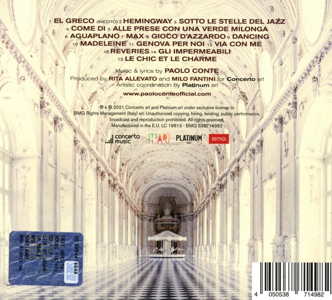 Paolo Conte – Live At Venaria Reale [Audio CD]