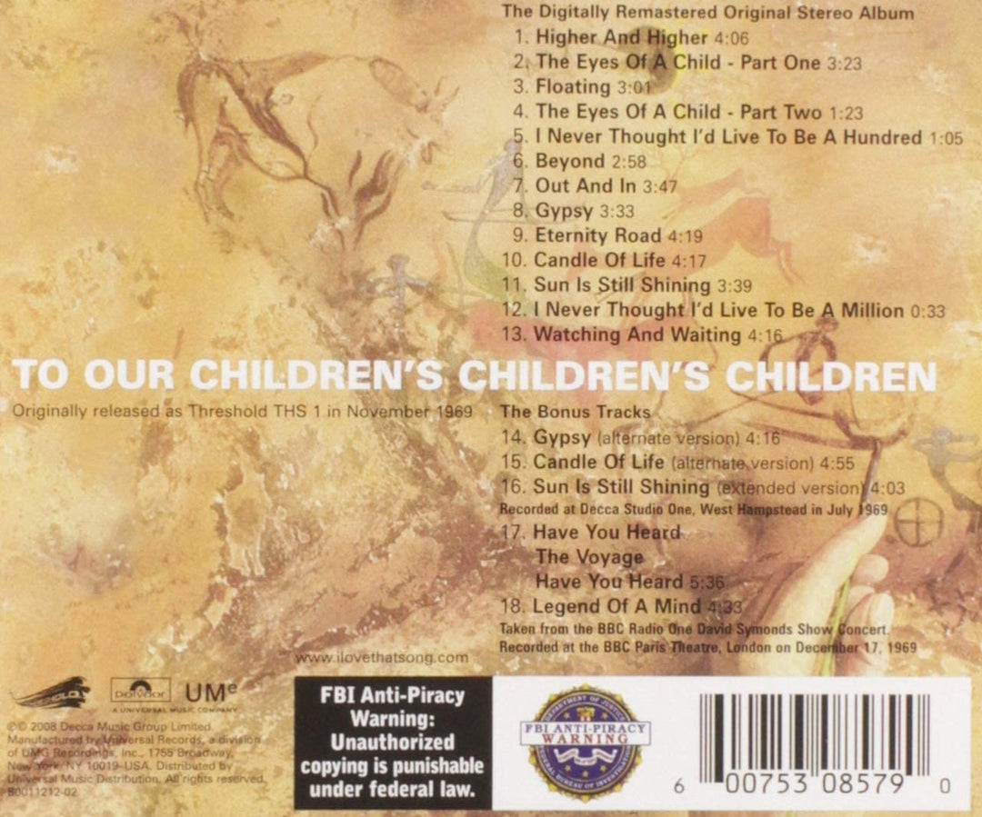 To Our Children's Children's Childrenexplicit_lyrics - The Moody Blues [Audio-CD]