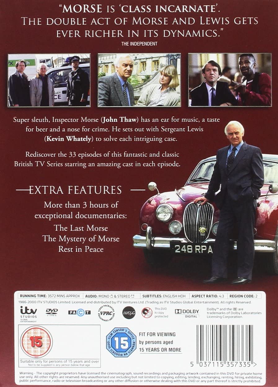 Inspector Morse: Serie 1-12 [UK-Import] – [DVD]