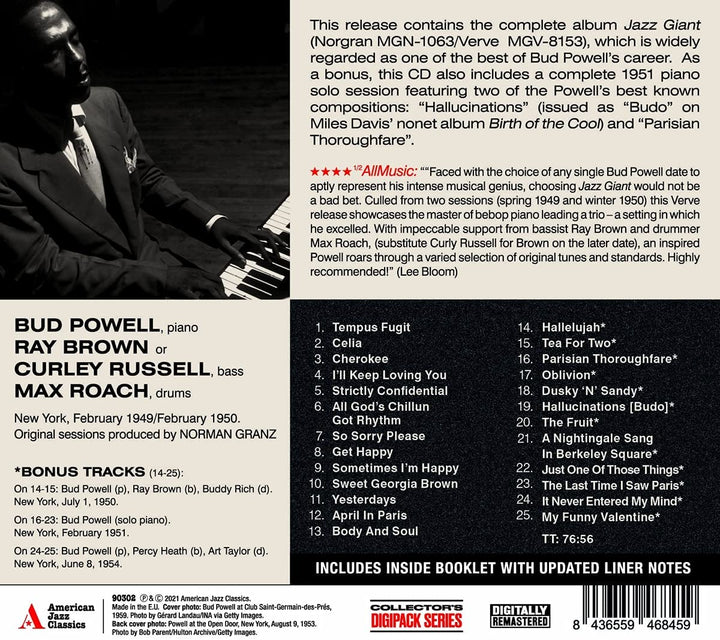 Bud Powell Bud Powell Trio - Jazz Giant [Audio CD]