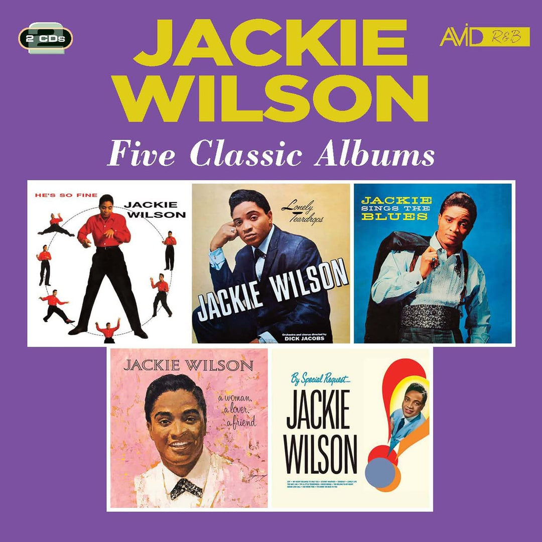 Jackie Wilson – Fünf klassische Alben (He's So Fine / Lonely Teardrops / Sings The Blues / A Woman, A Lover, A Friend / By Special Request) [Audio-CD]