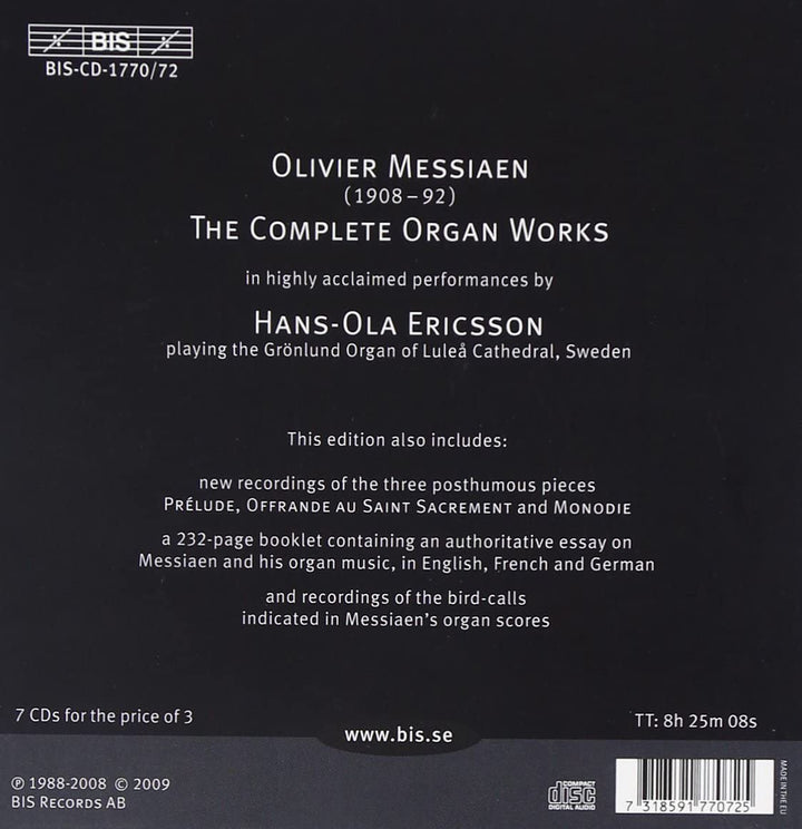 Messiaen: Sämtliche Orgelwerke [Audio-CD]