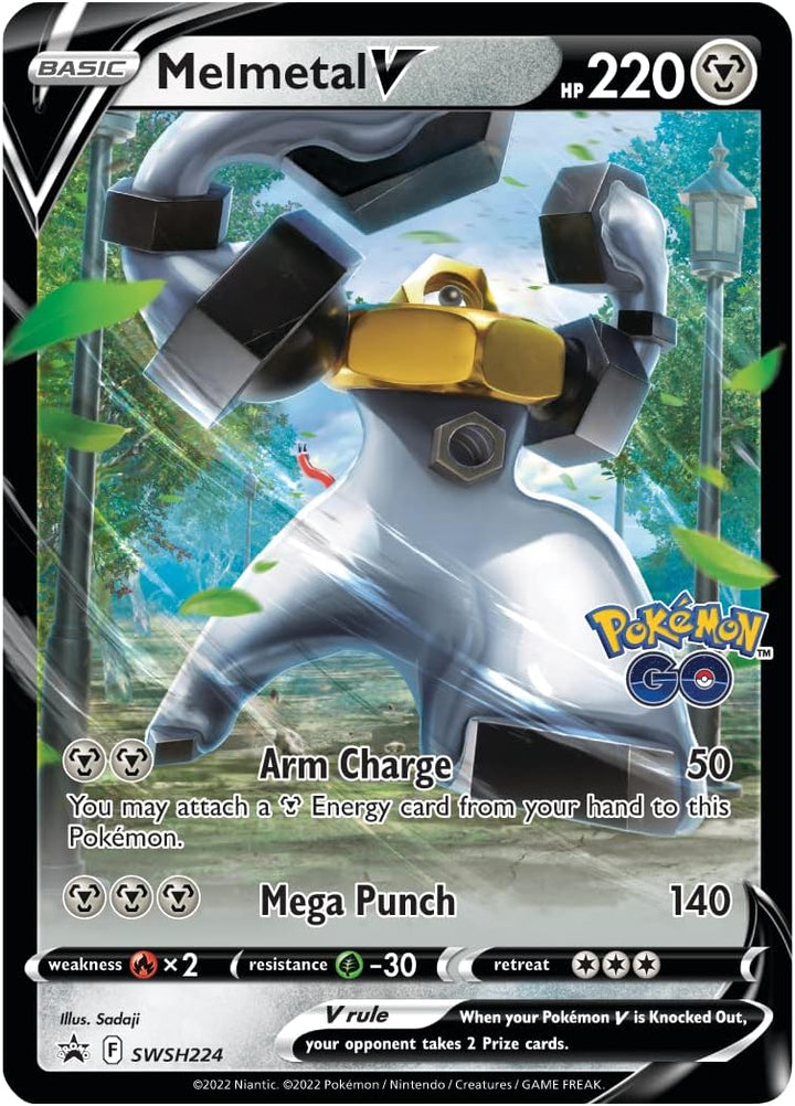 Pokémon TCG: Pokémon GO Melmetal V Battle Deck (60 Karten, spielbereit)