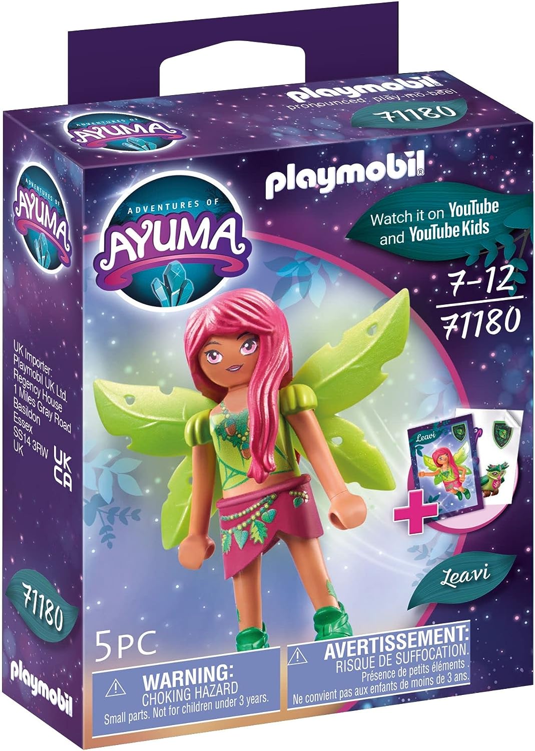 Playmobil 71180 Abenteuer von Ayuma – Waldfee Leavi, Feen, Ayuma-Fee,