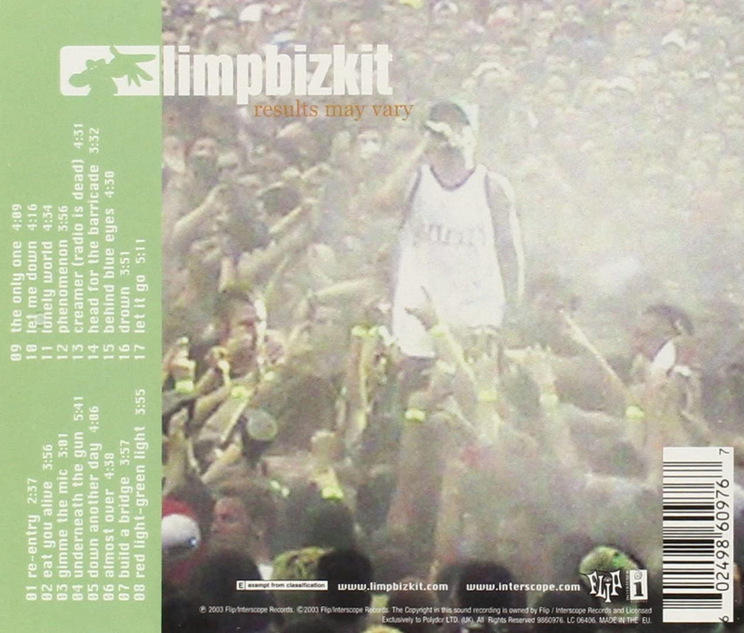 Limp Bizkit – Ergebnisse können variieren [Audio-CD]