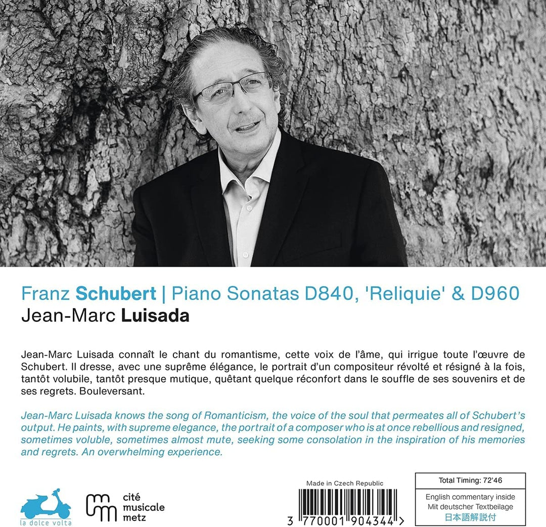 Luisada, Jean-Marc – Schubert: Klaviersonaten, D840 &amp; D960 [Audio-CD]