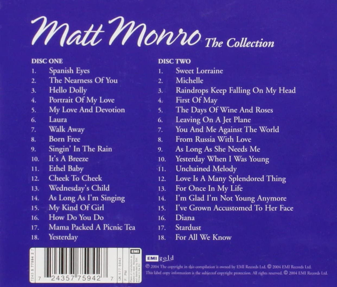 The Matt Monro Collection [Audio CD]