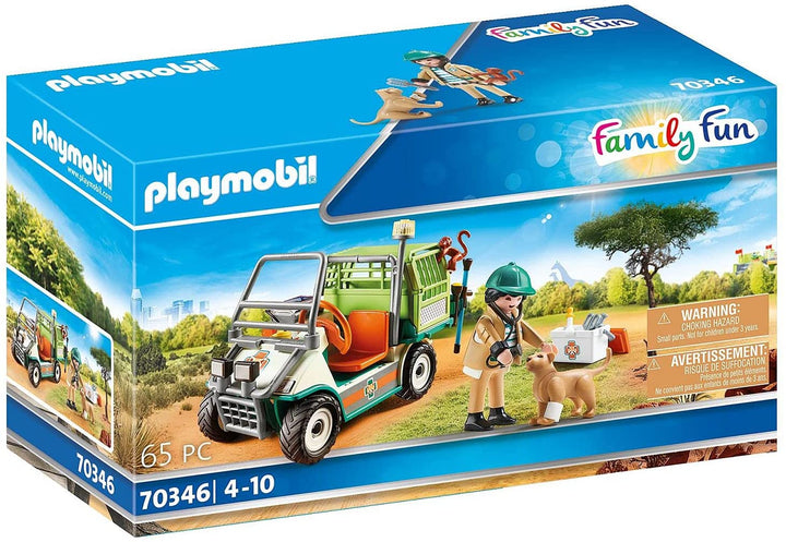 Playmobil 70346 Family Fun Zoo Tierarzt mit medizinischem Wagen