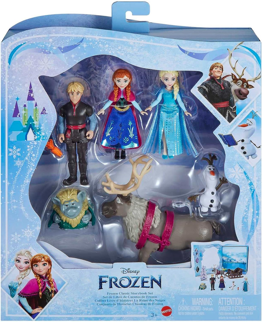 Disney Frozen Toys, Frozen Story Pack mit 6 Schlüsselfiguren, kleinen Puppen, Figur