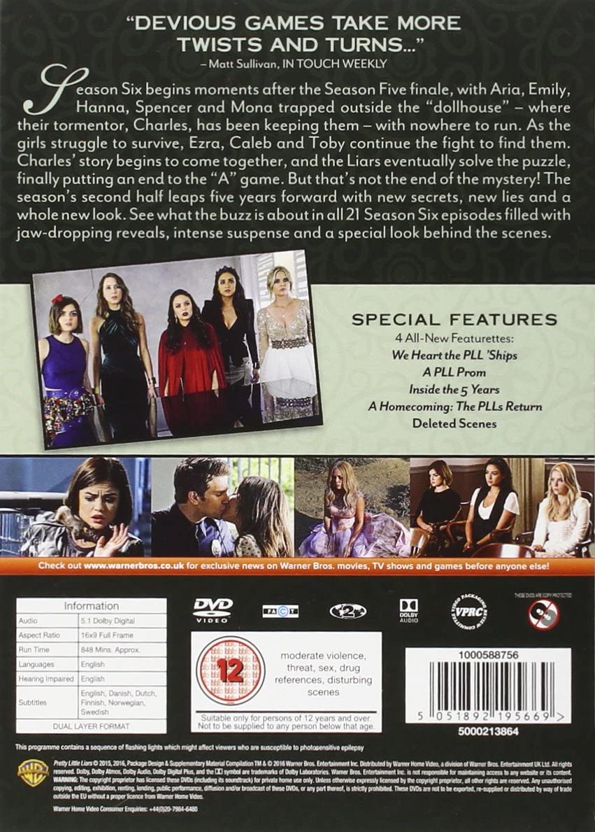 Pretty Little Liars: Staffel 6 [2016] – Mystery [DVD]