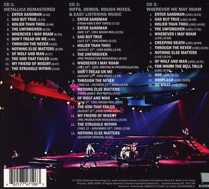 Metallica -The Black Album (Remastered) [3CD] [Audio CD]