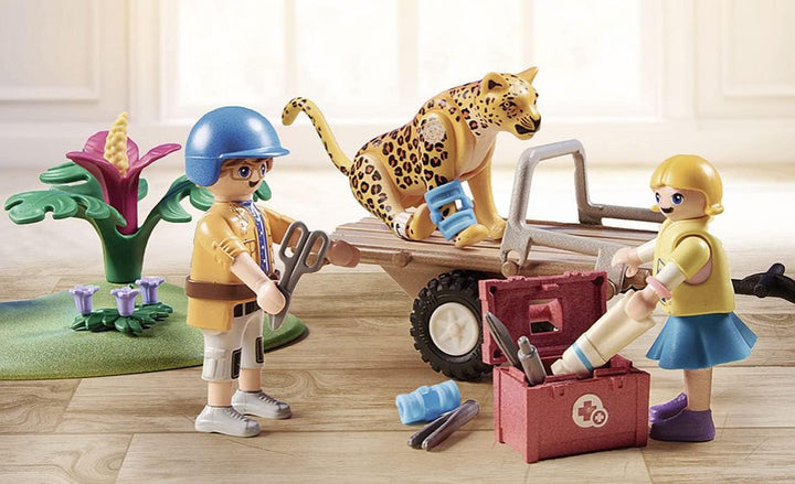 PLAYMOBIL Wiltopia 71011 Tierrettungsquad mit Spieltieren, nachhaltiges Spielzeug für Kinder