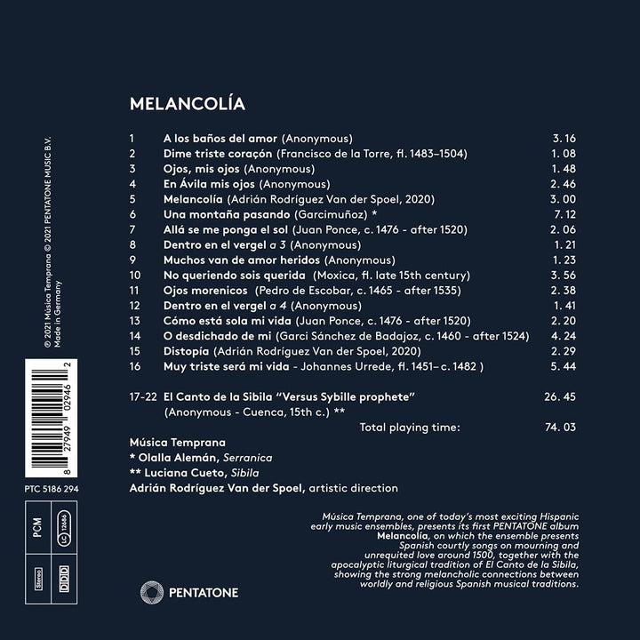 Melancolia [Audio-CD]