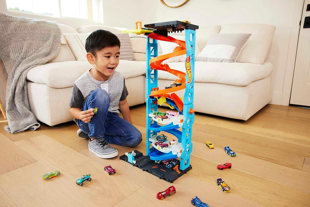 Hot Wheels City Transforming Race Tower-Set