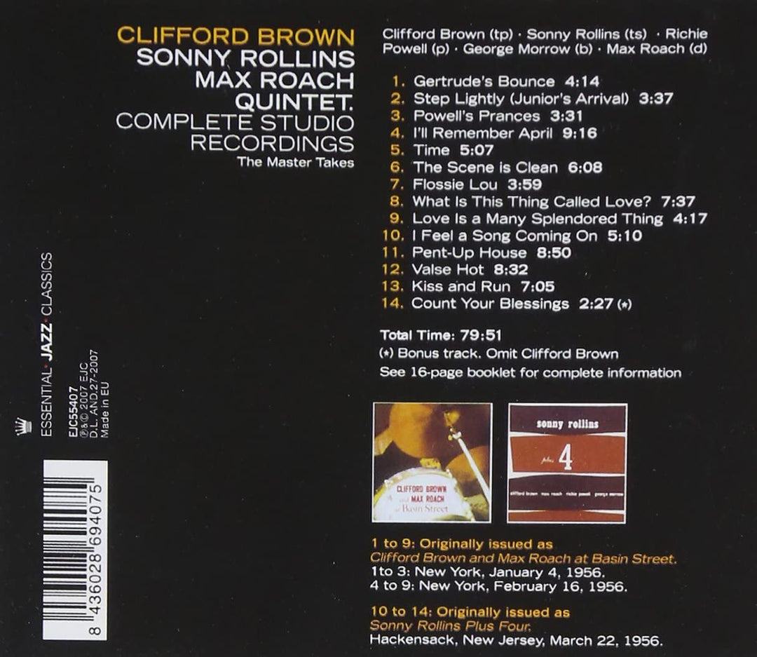 Clifford Brown – Komplette Studioaufnahmen [Audio-CD]