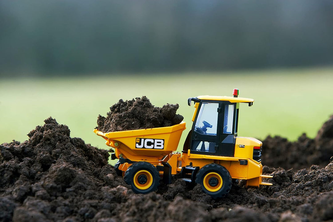 JCB Britains Farm Tomy Toys, Site Dumper, 1:32 JCB 6T-2 Truck - Collectable Tractor Toy - 1:32 Scale Farm Toys, Suitable for Collectors and Kids, 3 year plus