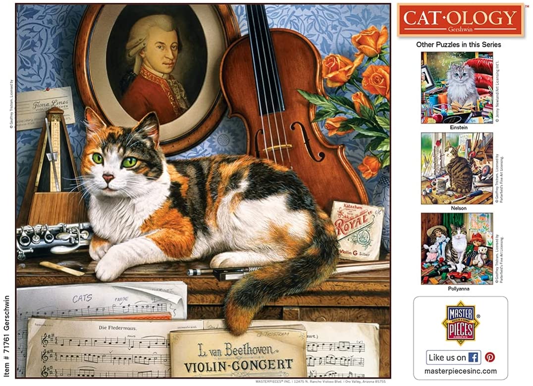 MasterPieces 71761 Gerschwin Cat-O-Logy-Puzzle, 1000 Teile