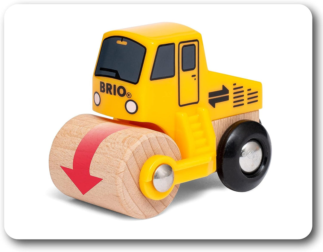 BRIO World Construction Vehicles Zugset für Kinder ab 3 Jahren – kompatibel