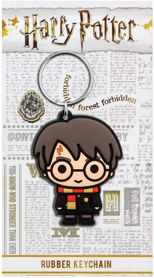 HARRY POTTER Gummi-Schlüsselanhänger Harry Potter Chibi – offizielles Merchandise