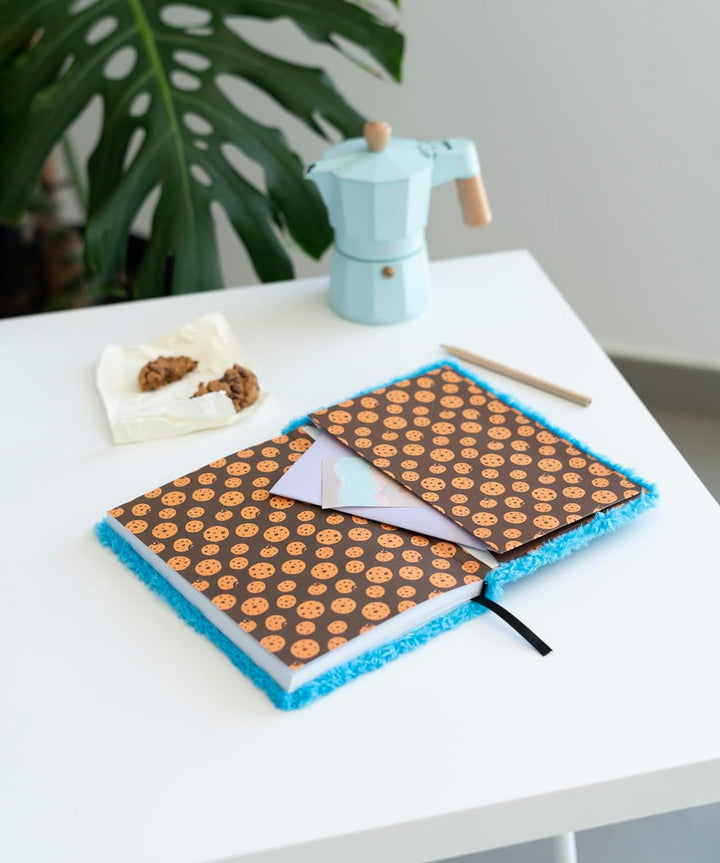 Sesame Street Cookie Monster A5 Notebook Plush Cover | A5 Journal