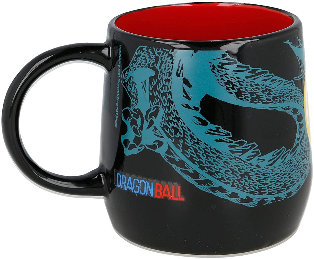 Stor Nova Ceramic Mug 360 ml Dragon Ball in Gift Box, Black, Medium