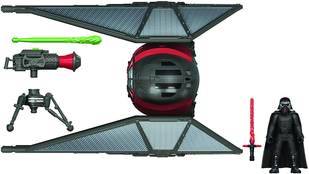 Star Wars Mission Fleet Stellar Class Kylo Ren TIE Whisper 2.5-Inch-Scale Figure and Vehicle for Kids Ages 4 and Up