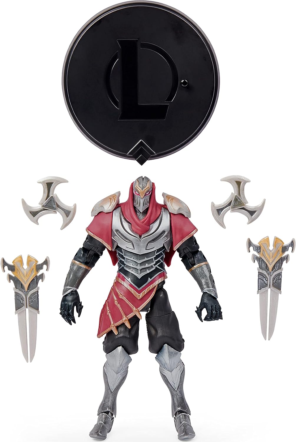 League of Legends, 15 cm große Zed-Sammelfigur mit Premium-Details und 2 Zubehörteilen, The Champion Collection, Sammlerqualität, ab 12 Jahren