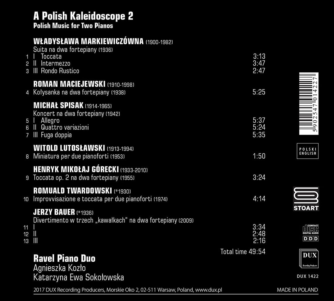Ein polnisches Kaleidoskop 2 – Polnische Musik für zwei Klaviere – [Audio-CD]