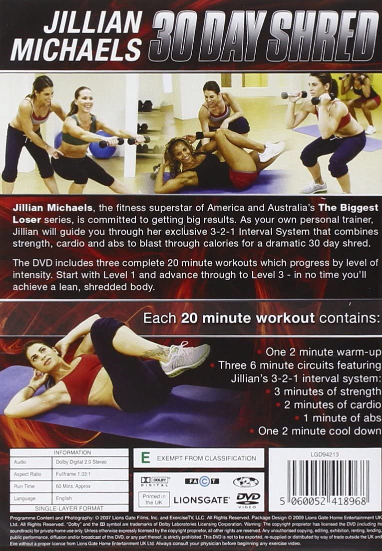 Jillian Michaels – 30 Day Shred [DVD]