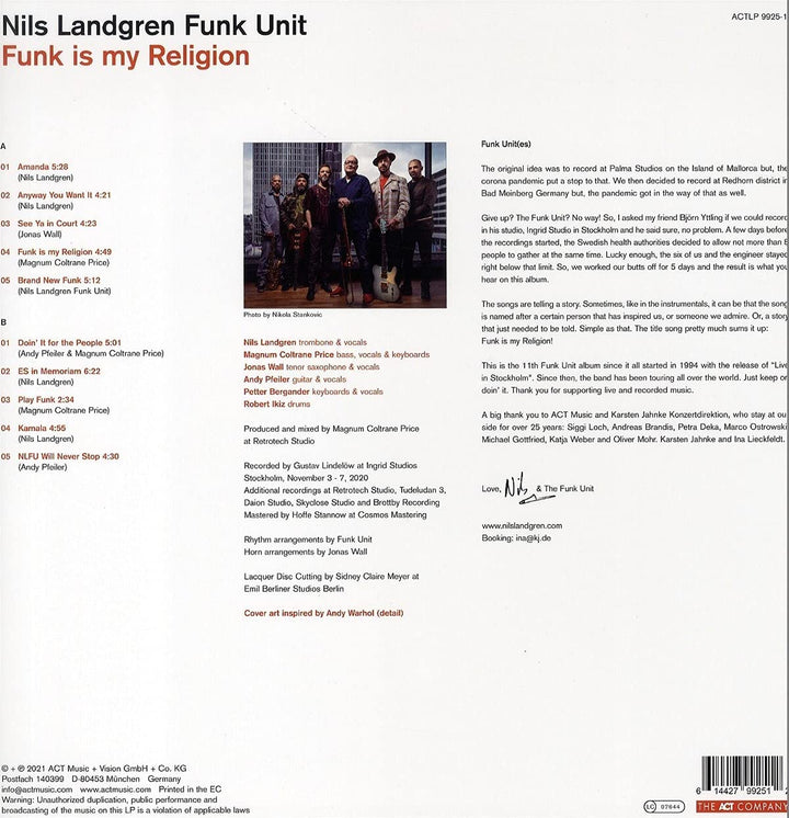 Landgren,Nils Funk Unit – Funk Is My Religion [VINYL]