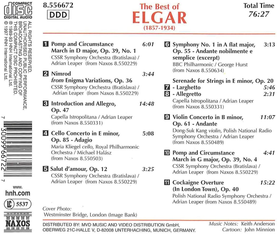 Das Beste von Elgar [Audio-CD]