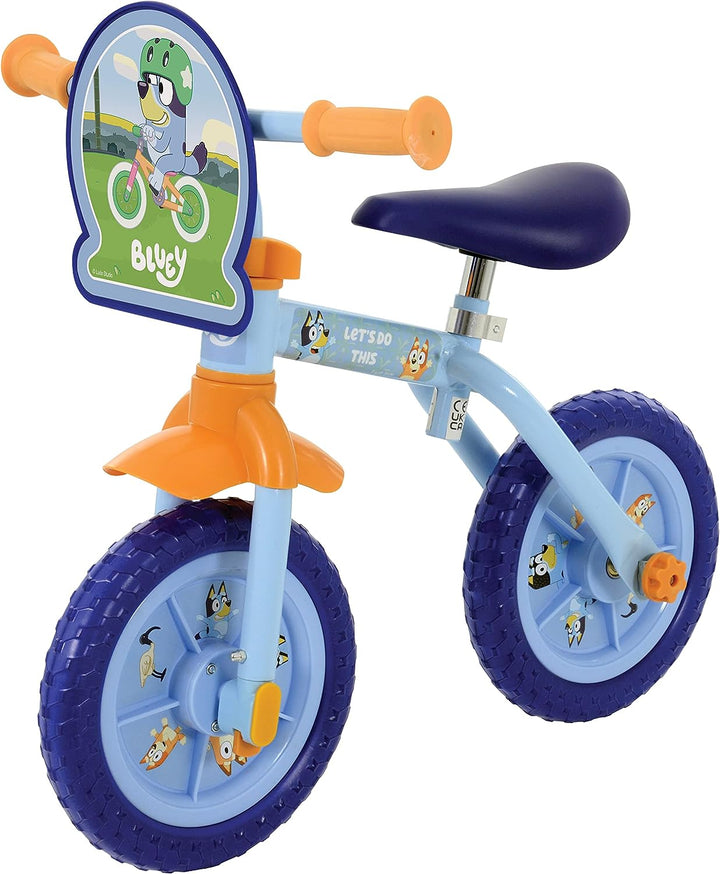 Bluey - 2in1 10" Training Bike, Blue (M004686)