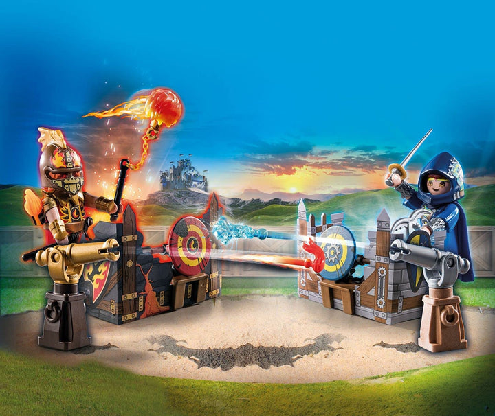 Playmobil 71212 Novelmore vs. Burnham Raiders – Duell, Spielset geeignet für ca