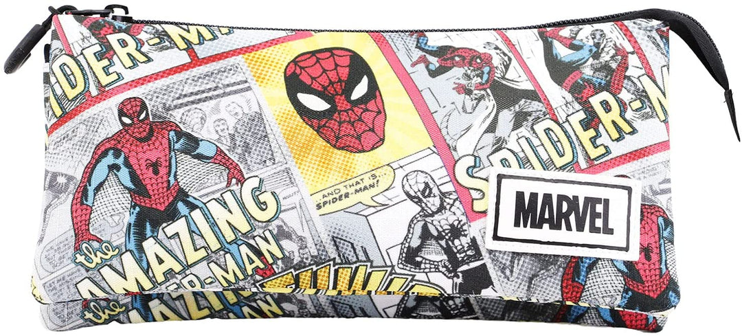 Spider-Man Strip-Triple HS Federmäppchen, Beige