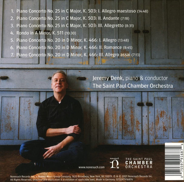 Jeremy Denk &amp; The Saint Paul Chamber Orchestra – Mozart Klavierkonzerte [Audio CD]