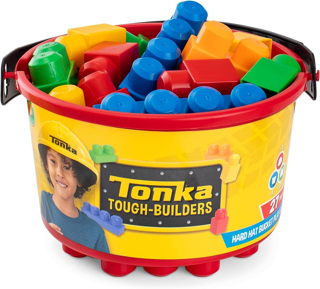 Tonka 06195 Hard Hats &amp; Blocks Bucket, Konstruktionsspielzeug für Kinder, Kinder, konst
