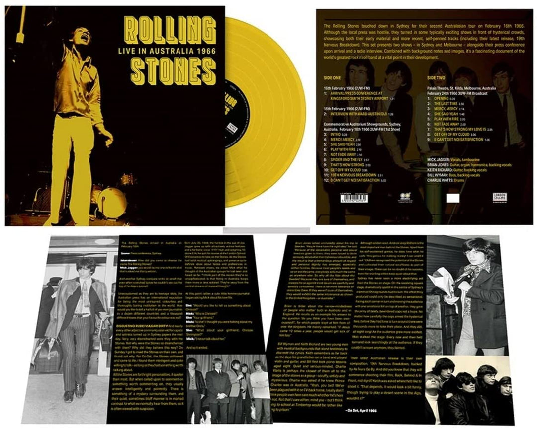 The Rolling Stones – Live In Australia 1966 (Yellow Vinyl Limited) [VINYL]