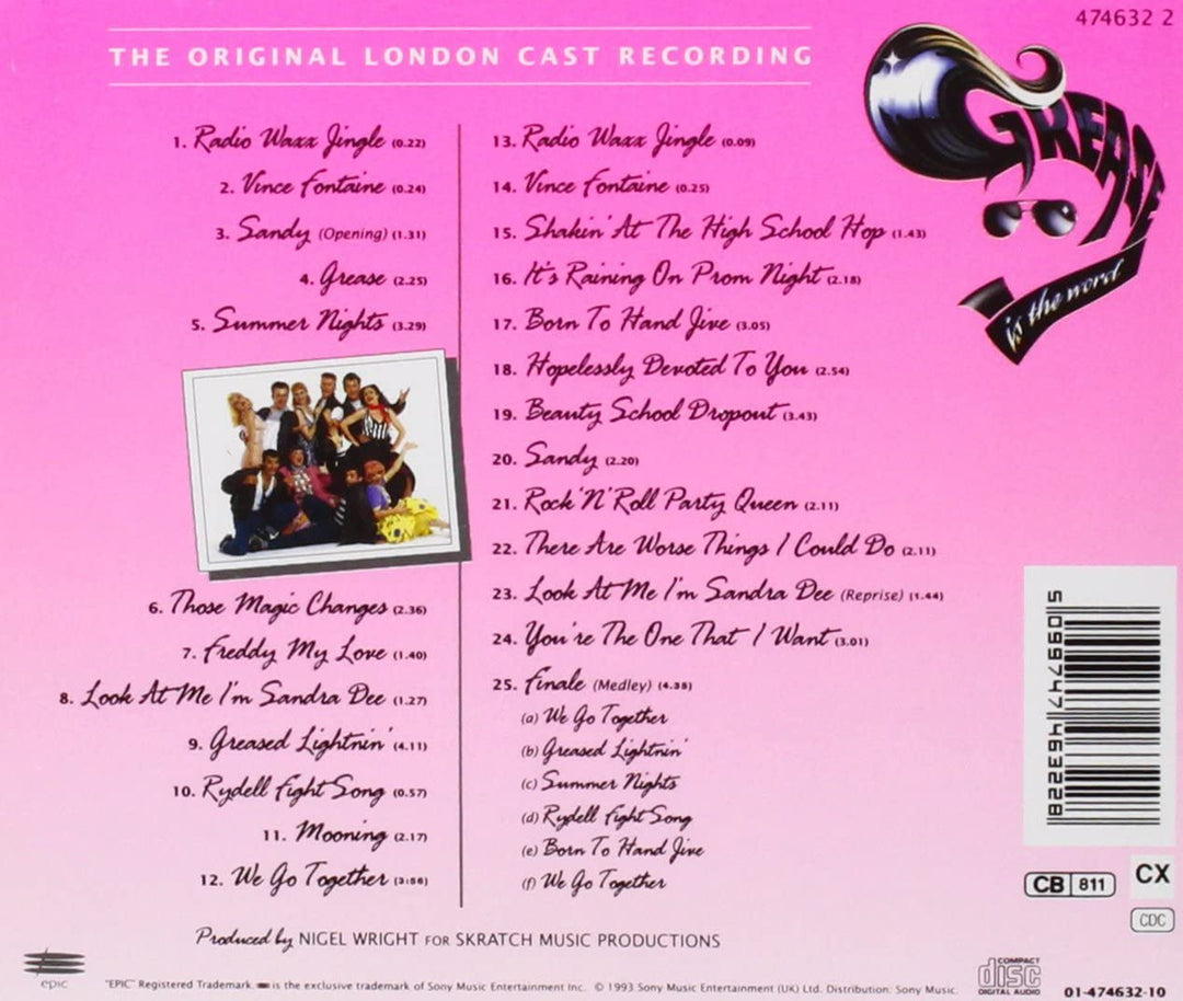 Grease: Originalaufnahme der Londoner Besetzung [Audio-CD]