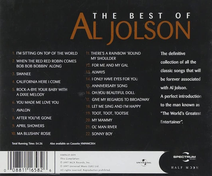 Das Beste von Al Jolson [Audio-CD]