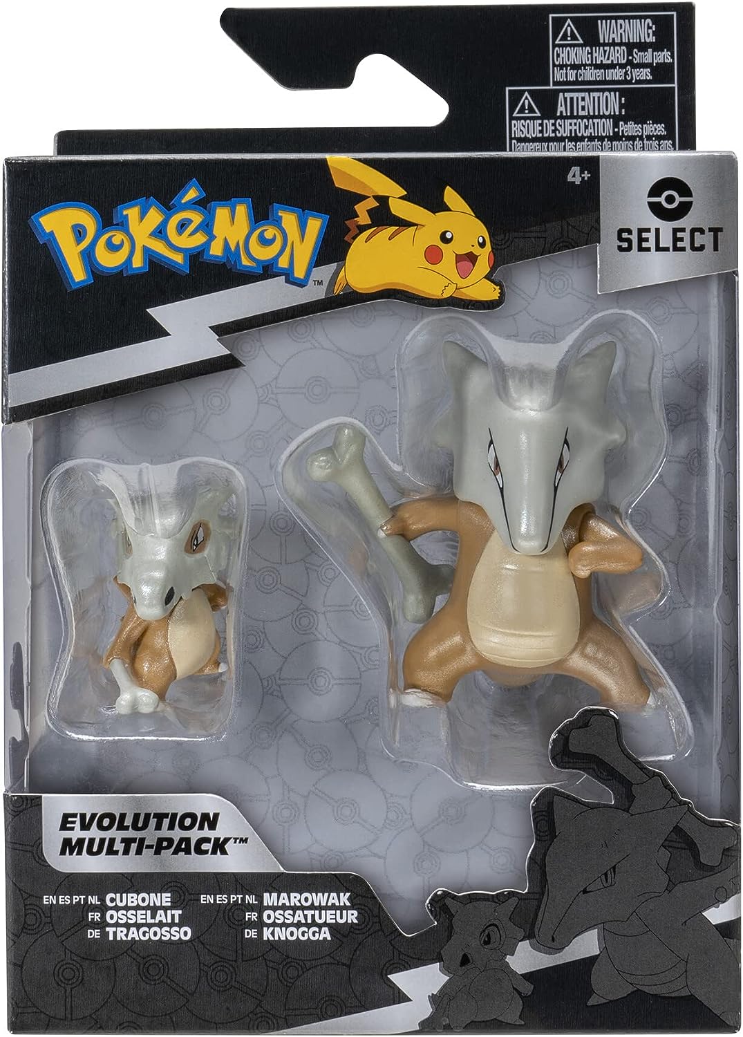 Pokémon PKW2774 Pokemon Select Evolution 2er-Pack – enthält 2 Cubones und 3-Zoll-Marows