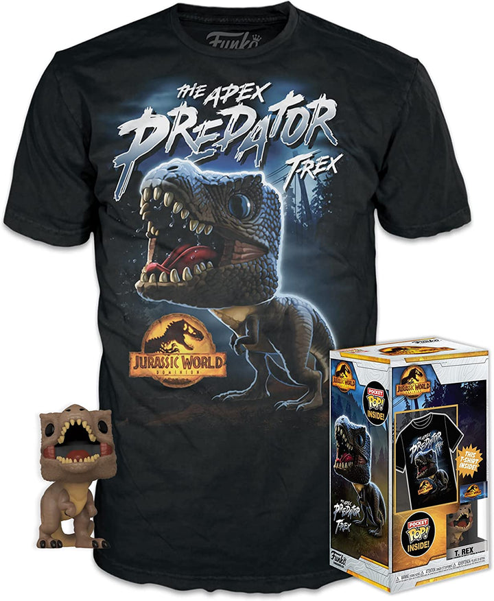 Funko Loungefly Pocket POP! &amp; Tee: Arcadia – Trex – L – Jurassic World Dominion